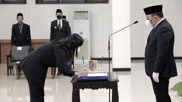 Pelantikan & Sumpah Jabatan Pejabat Pimpinan Tinggi Pratama, Administrator dan Pengawas di Pemkab Jember